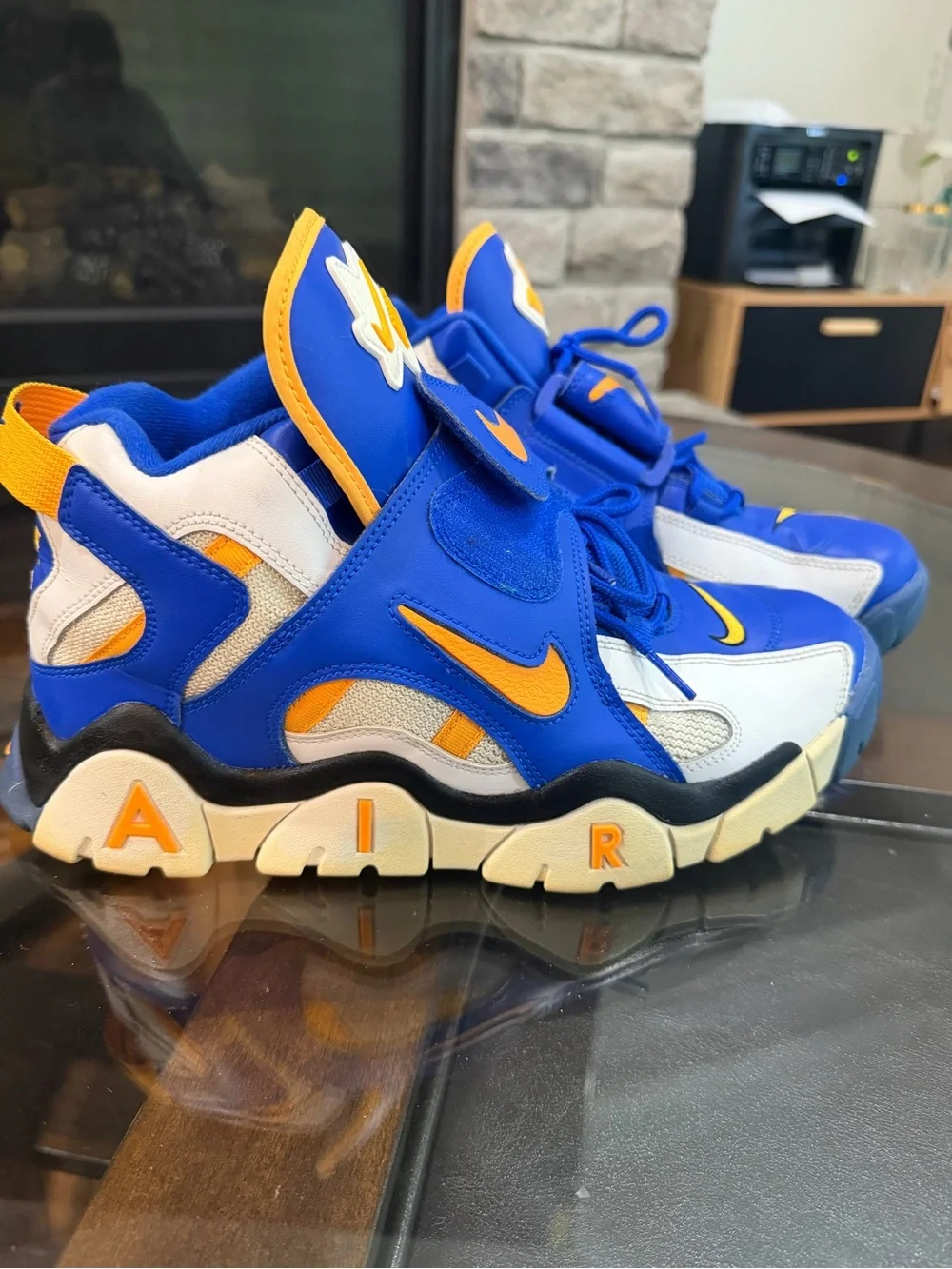 Nike Air Barrage Mid 'Racer Blue' (Style Code: AT7847-100) men’s sneakers Sz10.5